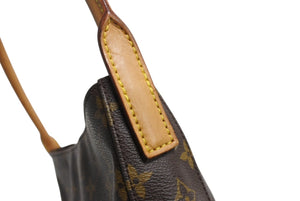 LOUIS VUITTON ルイヴィトン ルーピングGM ハンドバッグ モノグラム M51145 ブラウン ゴールド金具 美品 中古 4b003798
