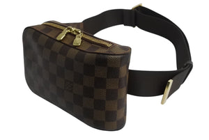 LOUIS VUITTON ルイヴィトン ジェロニモス ウエストバッグ ボディバッグ N51994 ダミエ ブラウン 美品 中古 4b003799