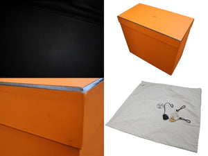 新品同様 HERMES エルメス スペシャルオーダー Haut a Courroies オータクロア 55 ハンドバッグ トゴ ブラック ゴールド金具 U刻印 中古 4b003809