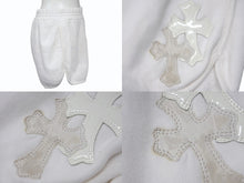 画像をギャラリービューアに読み込む, CHROME HEARTS クロムハーツ パテントレザークロスパッチ Y NOT スウェットパンツ RN#97729 コットン ホワイト サイズXS 美品 中古 4b003823 