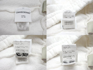 CHROME HEARTS クロムハーツ パテントレザークロスパッチ Y NOT スウェットパンツ RN#97729 コットン ホワイト サイズXS 美品 中古 4b003823 