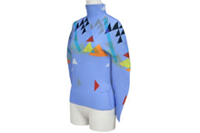 Load image into Gallery viewer, me ISSEY MIYAKE ミー イッセイミヤケ ハイネック プリーツ カットソー ブルー Mi61FJ401 ポリエステル サイズF 美品 中古 4b003825
