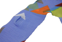Load image into Gallery viewer, me ISSEY MIYAKE ミー イッセイミヤケ ハイネック プリーツ カットソー ブルー Mi61FJ401 ポリエステル サイズF 美品 中古 4b003825