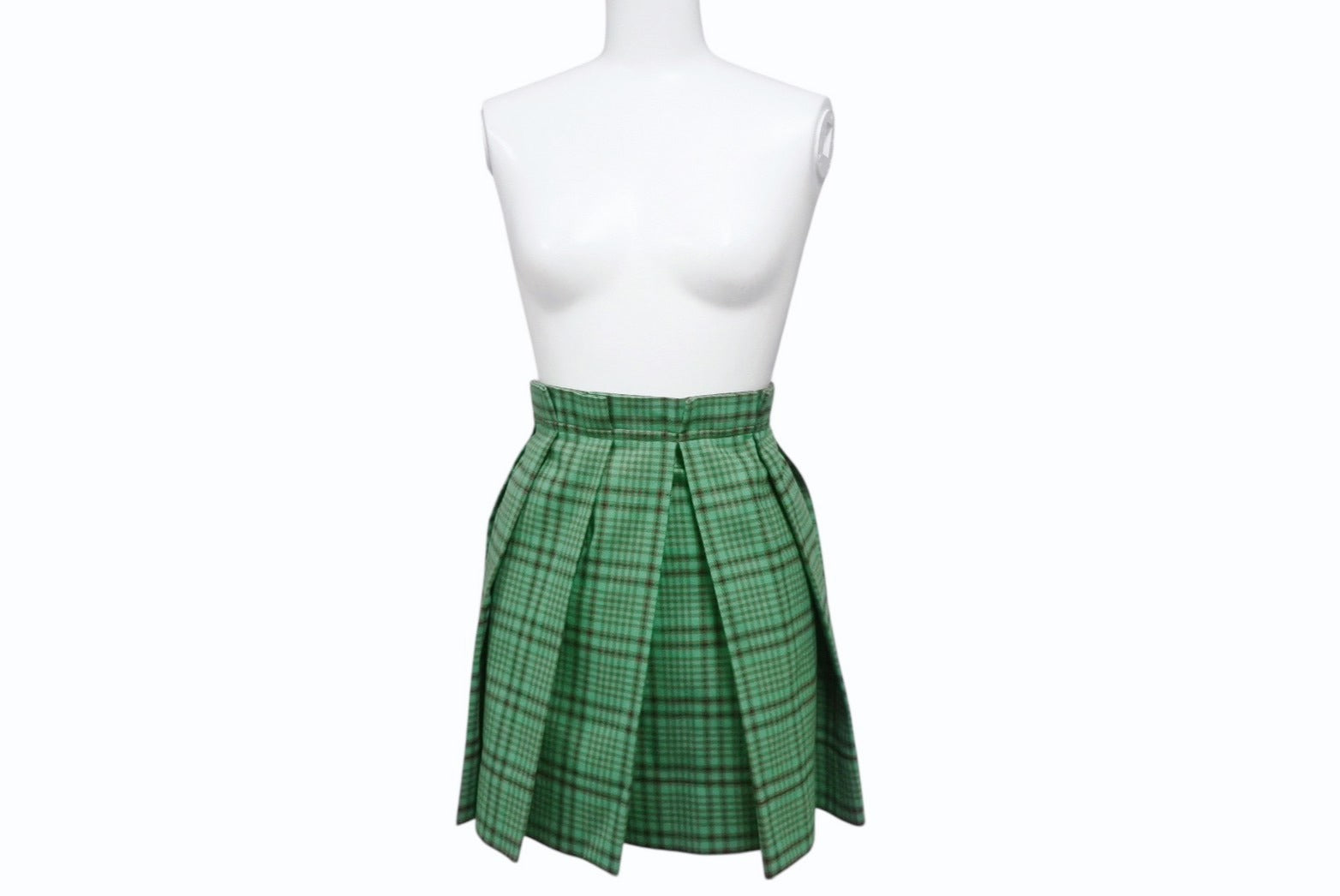 MIU MIU ミュウミュウ　チェック柄　ウールスカート　40サイズ MIU MIU ミュウミュウ チェック柄 ウールスカート 40サイズ MIU MIU