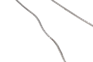 極美品 CHRISTIAN DIOR クリスチャンディオール ネックレス ロゴプレート ベネチアンチェーン メタル シルバー レッド 7.2g 中古 4b003830