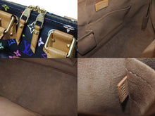 Load image into Gallery viewer, LOUIS VUITTON ルイヴィトン アルマGM ハンドバッグ M40442 モノグラム マルチカラー ブラック 村上隆 美品 中古 4b003841