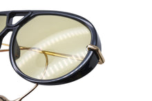 Load image into Gallery viewer, BOTTEGAVENETA ボッテガヴェネタ ドロップ パイロット サングラス BV1273S サイズ63□12-180 XL ブラック イエロー 美品 中古 4b003844