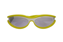 Load image into Gallery viewer, BOTTEGAVENETA ボッテガヴェネタ ラバーフレーム サングラス SV1211S サイズ56□19-135 XL ライムグリーン シルバー 美品 中古 4b003846
