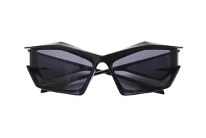 Givenchy ジバンシー GIV CUT シールドサングラス アイウェア GV40049U サイズ69□17 140 ブラック 美品 中古 4b003849