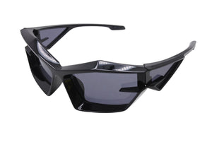 Givenchy ジバンシー GIV CUT シールドサングラス アイウェア GV40049U サイズ69□17 140 ブラック 美品 中古 4b003849