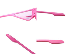 極美品 Givenchy ジバンシー GIV CUT シールドサングラス アイウェア GV40049I サイズ69□17 140 ピンク クリア 中古 4b003850