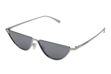 Load image into Gallery viewer, 極美品 EMPORIO ARMANI エンポリオアルマーニ ハーフリム サングaラス メガネ EA2143 ブラック シルバー サイズ57◻︎12 中古 4b003852