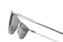 Load image into Gallery viewer, 極美品 EMPORIO ARMANI エンポリオアルマーニ ハーフリム サングaラス メガネ EA2143 ブラック シルバー サイズ57◻︎12 中古 4b003852