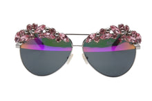 Load image into Gallery viewer, PHILIPP PLEIN フィリッププレイン サングラス サンシャインコレクション WES0021 アセテート モネル ピンク シルバー 美品 中古 4b003854