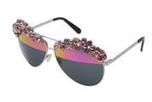 Load image into Gallery viewer, PHILIPP PLEIN フィリッププレイン サングラス サンシャインコレクション WES0021 アセテート モネル ピンク シルバー 美品 中古 4b003854