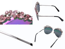 Load image into Gallery viewer, PHILIPP PLEIN フィリッププレイン サングラス サンシャインコレクション WES0021 アセテート モネル ピンク シルバー 美品 中古 4b003854