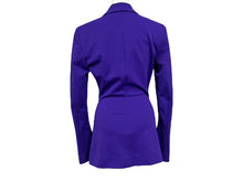 Load image into Gallery viewer, 極美品 The Attico ジ アティコ Button-Down Fitted Jacket スーツジャケット 221WCG23 J017 255 パープル サイズ40 中古 4b003859