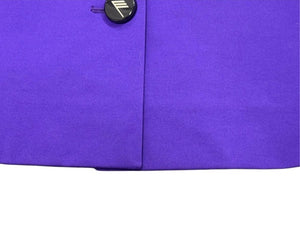 極美品 The Attico ジ アティコ Button-Down Fitted Jacket スーツジャケット 221WCG23 J017 255 パープル サイズ40 中古 4b003859