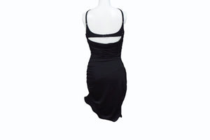 MUGLER ミュグレー ドレス ワンピース 23W1RO15346005 レーヨン サイズ 38 ブラック 黒 美品 中古 4b003865