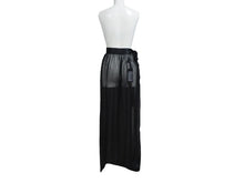 Load image into Gallery viewer, 新品未使用 DOLCE &amp; GABBANA ドルチェ&amp;ガッバーナ Long Silk Chiffon Skirt シアーラップスカート F4C0AT サイズ40 ブラック 中古 4b003867