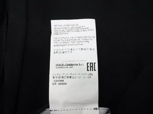 新品未使用 DOLCE & GABBANA ドルチェ&ガッバーナ Long Silk Chiffon Skirt シアーラップスカート F4C0AT サイズ40 ブラック 中古 4b003867