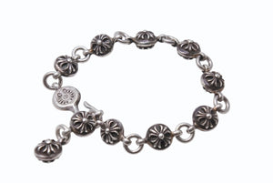 CHROME HEARTS クロムハーツ クロスボール ブレスレット #2 重量約66.1g 10LINK 全長約25.5cm 1991/.925刻印 シルバー95 美品 中古 4b003868 