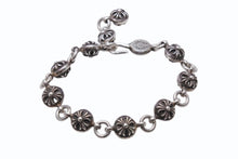 画像をギャラリービューアに読み込む, CHROME HEARTS クロムハーツ クロスボール ブレスレット #2 重量約66.1g 10LINK 全長約25.5cm 1991/.925刻印 シルバー95 美品 中古 4b003868 