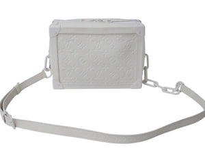 LOUIS VUITTON ルイヴィトン モノグラム トリヨンレザー ソフトトランク ショルダーバッグ ホワイト M53287 ヴァージル初期 美品 中古 4b003869