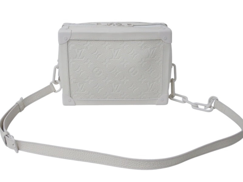 LOUIS VUITTON ルイヴィトン モノグラム トリヨンレザー ソフトトランク ショルダーバッグ ホワイト M53287 ヴァージル初期 美品 中古 4b003869