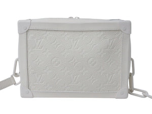 LOUIS VUITTON ルイヴィトン モノグラム トリヨンレザー ソフトトランク ショルダーバッグ ホワイト M53287 ヴァージル初期 美品 中古 4b003869