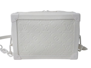 LOUIS VUITTON ルイヴィトン モノグラム トリヨンレザー ソフトトランク ショルダーバッグ ホワイト M53287 ヴァージル初期 美品 中古 4b003869