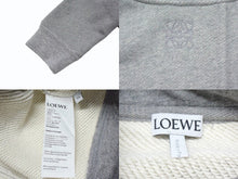 Load image into Gallery viewer, 極美品 LOEWE ロエベ アナグラム パーカー 短丈 1727170 ポルトガル製 コットン ウール グレー サイズXS 中古 4b003873