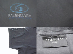 BALENCIAGA バレンシアガ Surfer Maxi T-Shirt Dress サーファー マキシ Tシャツ ドレス ワンピース フェードブラック サイズ1 784371 TPVM3 美品 中古 4b003874