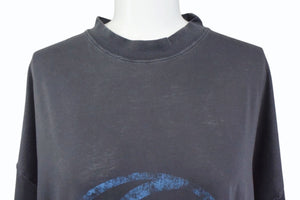 BALENCIAGA バレンシアガ Surfer Maxi T-Shirt Dress サーファー マキシ Tシャツ ドレス ワンピース フェードブラック サイズ1 784371 TPVM3 美品 中古 4b003874