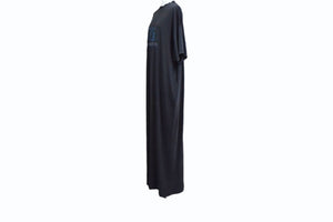 BALENCIAGA バレンシアガ Surfer Maxi T-Shirt Dress サーファー マキシ Tシャツ ドレス ワンピース フェードブラック サイズ1 784371 TPVM3 美品 中古 4b003874