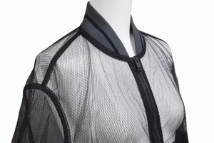 CHRISTIAN DIOR クリスチャンディオール ジャケット ブルゾン 027C16A8649 イタリア製 ポリアミド ブラック サイズ34 美品 中古 4b003876