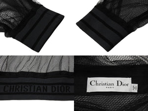 CHRISTIAN DIOR クリスチャンディオール ジャケット ブルゾン 027C16A8649 イタリア製 ポリアミド ブラック サイズ34 美品 中古 4b003876