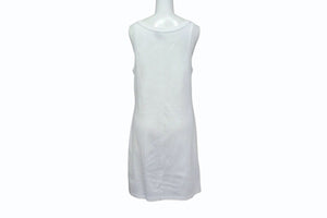 PRADA プラダ 23SS Ribbed Knit Jersey Dress リブニット ジャージー ドレス 33560C ホワイト サイズ42 美品 中古 4b003878