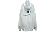 Load image into Gallery viewer, BALENCIAGA バレンシアガ ハンド ドロー BB アイコン フーディー ラージフィット ホワイト サイズXS 620947 TNVQ1 9040 美品 中古 4b003886