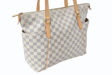 Load image into Gallery viewer, LOUIS VUITTON ルイヴィトン トートバッグ N41280 トータリーPM ダミエアズールキャンバス アズール ゴールド 美品 中古 4b003893