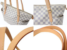 Load image into Gallery viewer, LOUIS VUITTON ルイヴィトン トートバッグ N41280 トータリーPM ダミエアズールキャンバス アズール ゴールド 美品 中古 4b003893