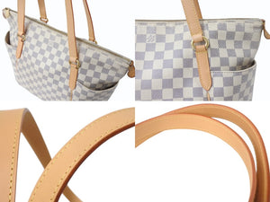 LOUIS VUITTON ルイヴィトン トートバッグ N41280 トータリーPM ダミエアズールキャンバス アズール ゴールド 美品 中古 4b003893