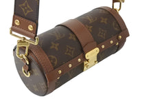 Load image into Gallery viewer, 極美品 LOUIS VUITTON ルイヴィトン モノグラム パピヨン トランク M57835 ショルダーバッグ ブラウン ゴールド金具 中古 4b003896