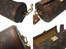 Load image into Gallery viewer, 極美品 LOUIS VUITTON ルイヴィトン モノグラム パピヨン トランク M57835 ショルダーバッグ ブラウン ゴールド金具 中古 4b003896
