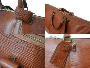 LOUIS VUITTON ルイヴィトン エピ キーポル50 ボストンバッグ ハンドバッグ M42968 エピレザー ブラウン ゴールド金具 美品 中古 4b003897