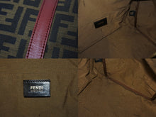 Load image into Gallery viewer, 極美品 FENDI フェンディ 2WAY ハンドバッグ ショルダーバッグ ズッカ柄 キャンバス レザー ブラウン ゴールド金具 中古 4b003898