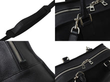 Load image into Gallery viewer, LOEWE ロエベ アマソナ36 ハンドバッグ 2WAY アナグラムロゴ エンボス加工 レザー ブラック シルバー金具 美品 中古 4b003901