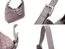 Load image into Gallery viewer, FENDI フェンディ マンマバケット ホーボー ワンショルダーバッグ 8BR036 ズッキーノ柄 キャンバス レザー パープル 美品 中古 4b003902