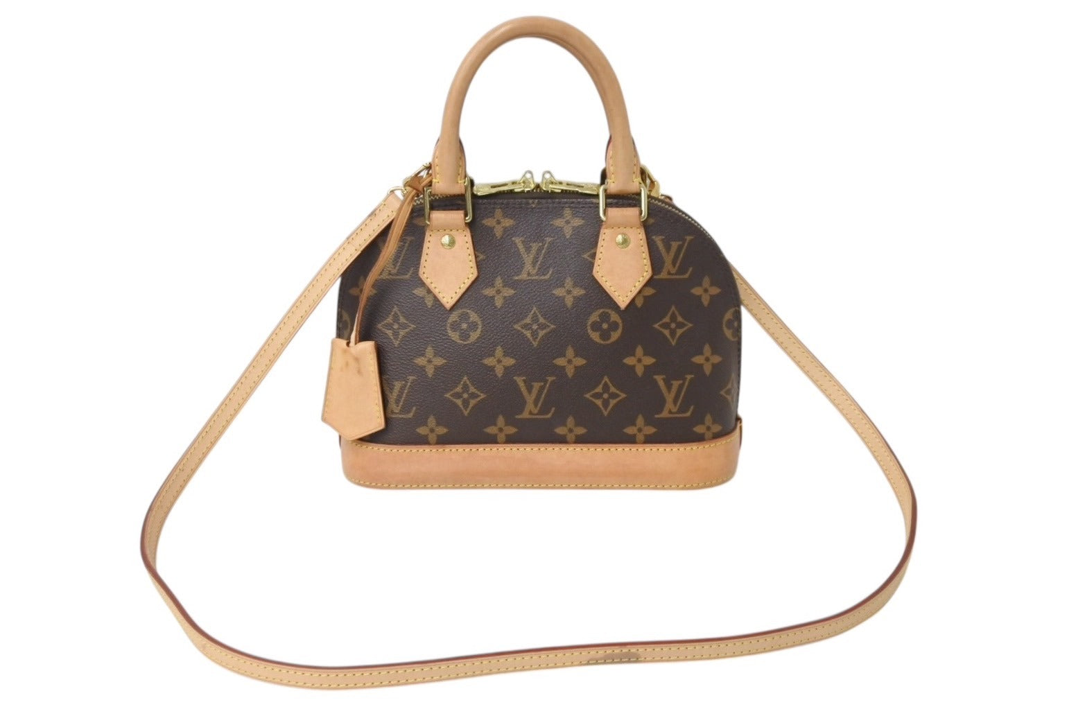 【ヴィンテージ】RankA☆LouisVuitton モノグラム アルマBB 2WAY ルイヴィトンアルマ BB 2WAY 14145 ブラウン レディース