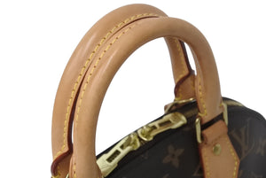 LOUIS VUITTON ルイヴィトン モノグラム アルマBB ハンドバッグ M53152 ショルダー 2WAY PVC ゴールド金具 美品 中古 4b003903
